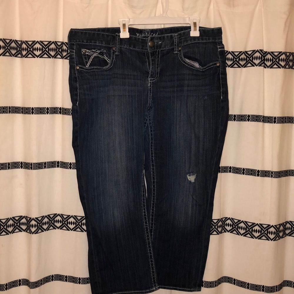 Denim capris